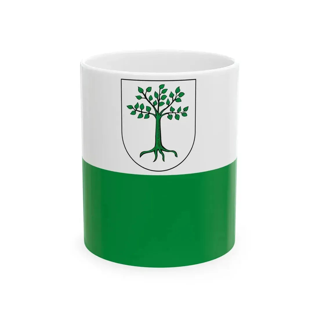 POL Kruszwica flag (Poland) White Coffee Mug 11oz - Go Mug Yourself