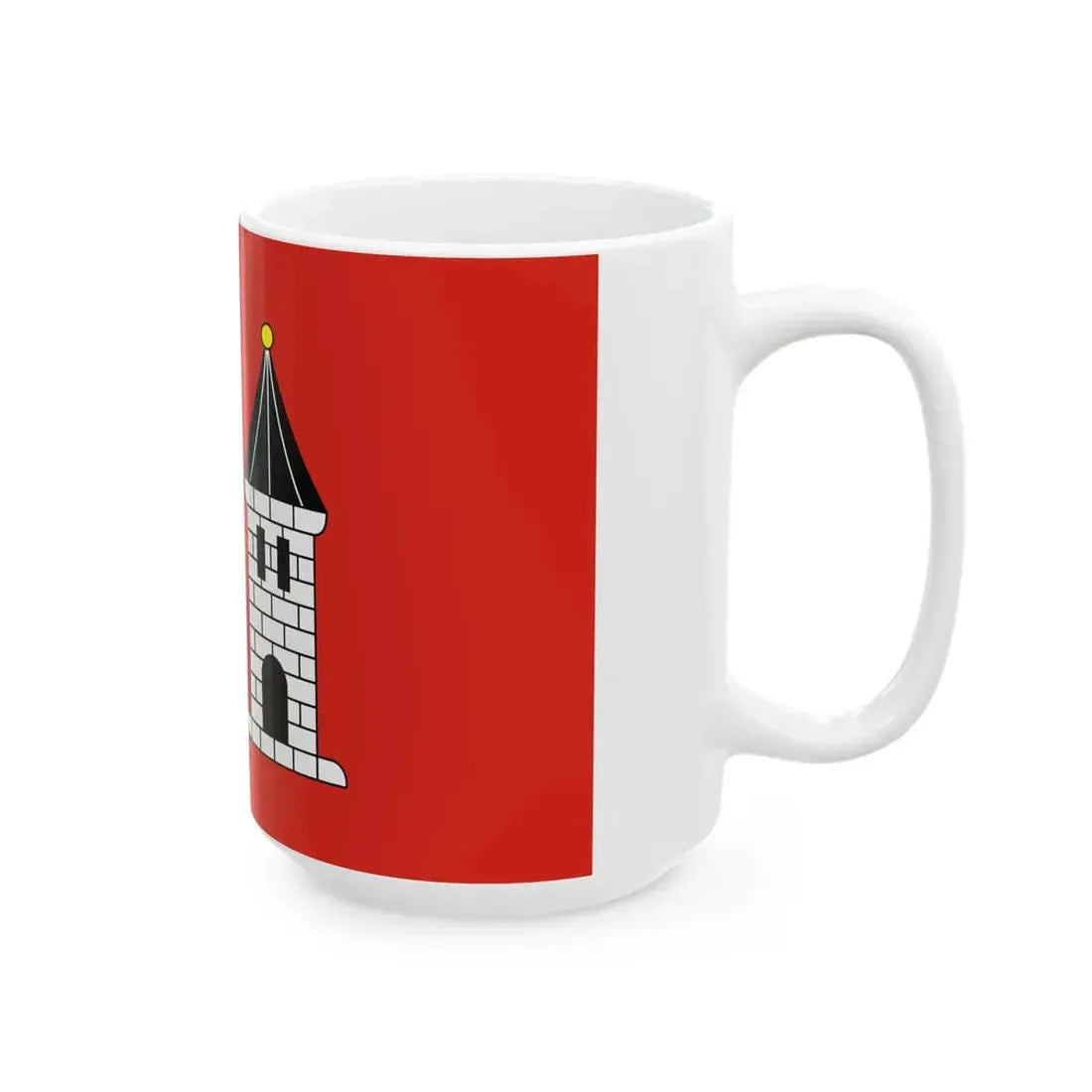 POL Ksiaz Wielkopolski flag (Poland) White Coffee Mug - Go Mug Yourself