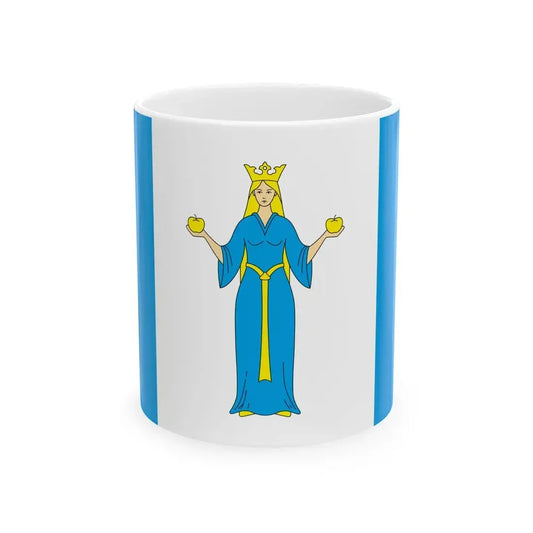 POL Lubniewice flag (Poland) White Coffee Mug 11oz - Go Mug Yourself
