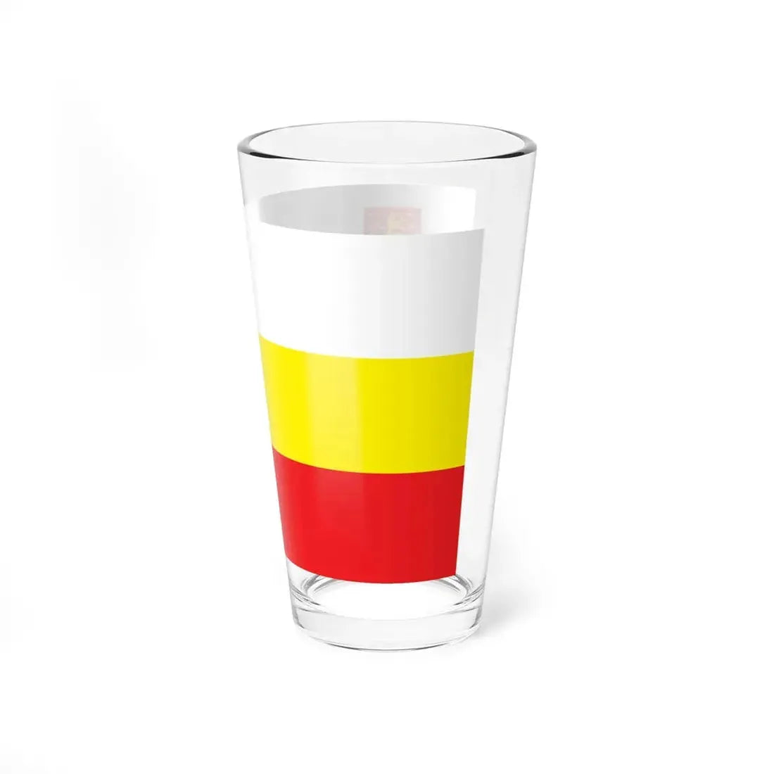 POL Lubsko flag (Poland) Pint Glass 16oz - Go Mug Yourself