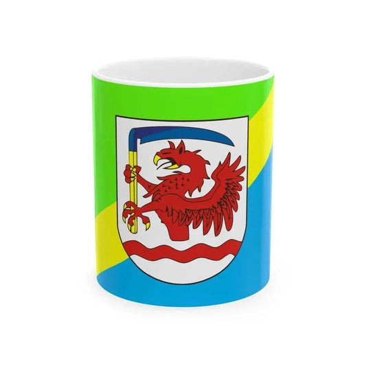 POL Miastko flag (Poland) White Coffee Mug 11oz - Go Mug Yourself