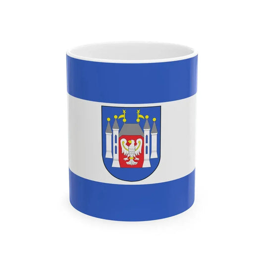 POL Miedzyrzecz flag (Poland) White Coffee Mug 11oz - Go Mug Yourself