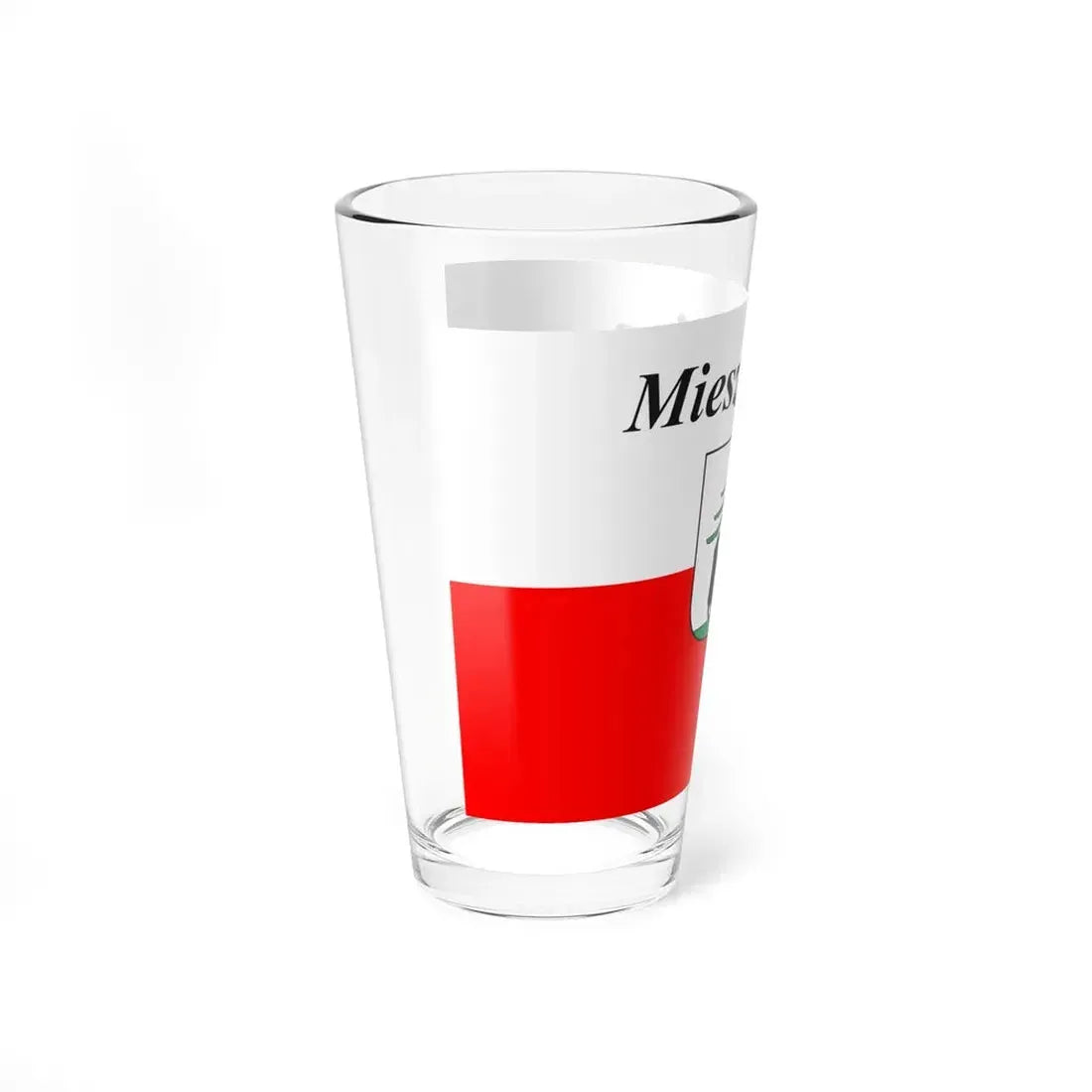 POL Mieszkowice flag (Poland) Pint Glass 16oz - Go Mug Yourself