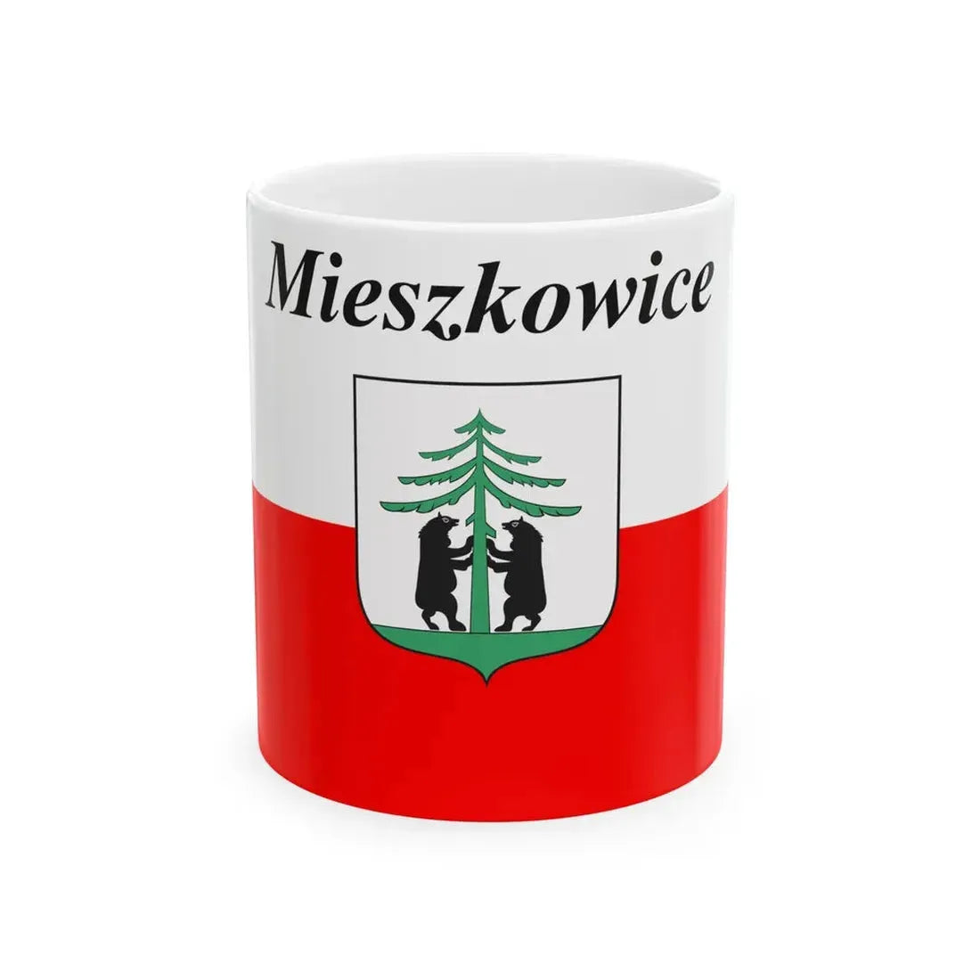 POL Mieszkowice flag (Poland) White Coffee Mug 11oz - Go Mug Yourself