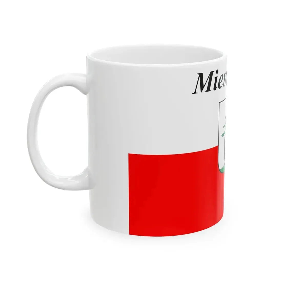 POL Mieszkowice flag (Poland) White Coffee Mug - Go Mug Yourself