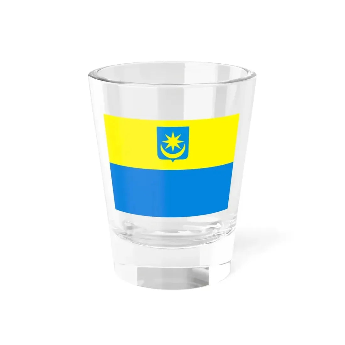 POL Minsk Mazowiecki flag (Poland) Shot Glass 1.5oz 1.5oz - Go Mug Yourself