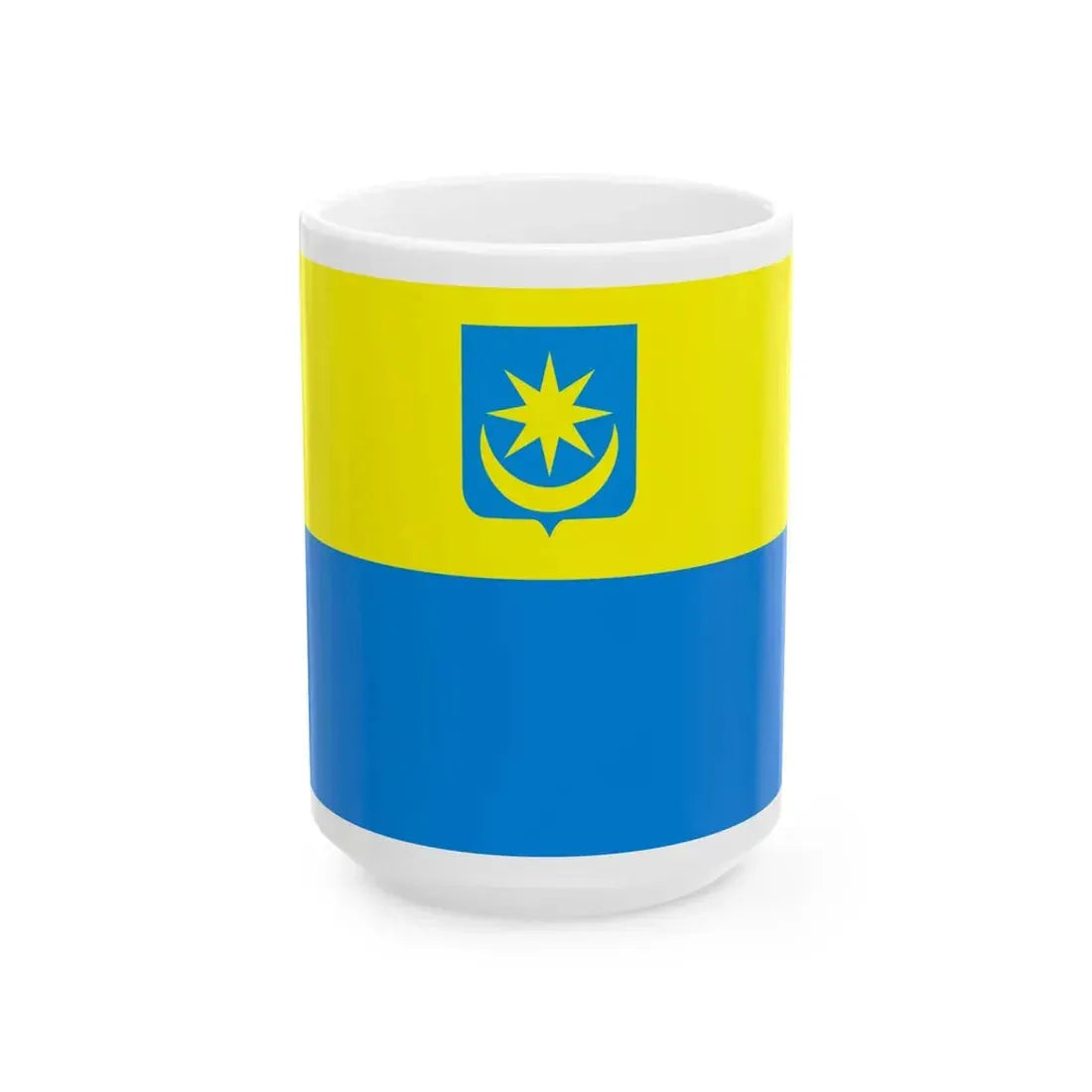 POL Minsk Mazowiecki flag (Poland) White Coffee Mug 15oz - Go Mug Yourself