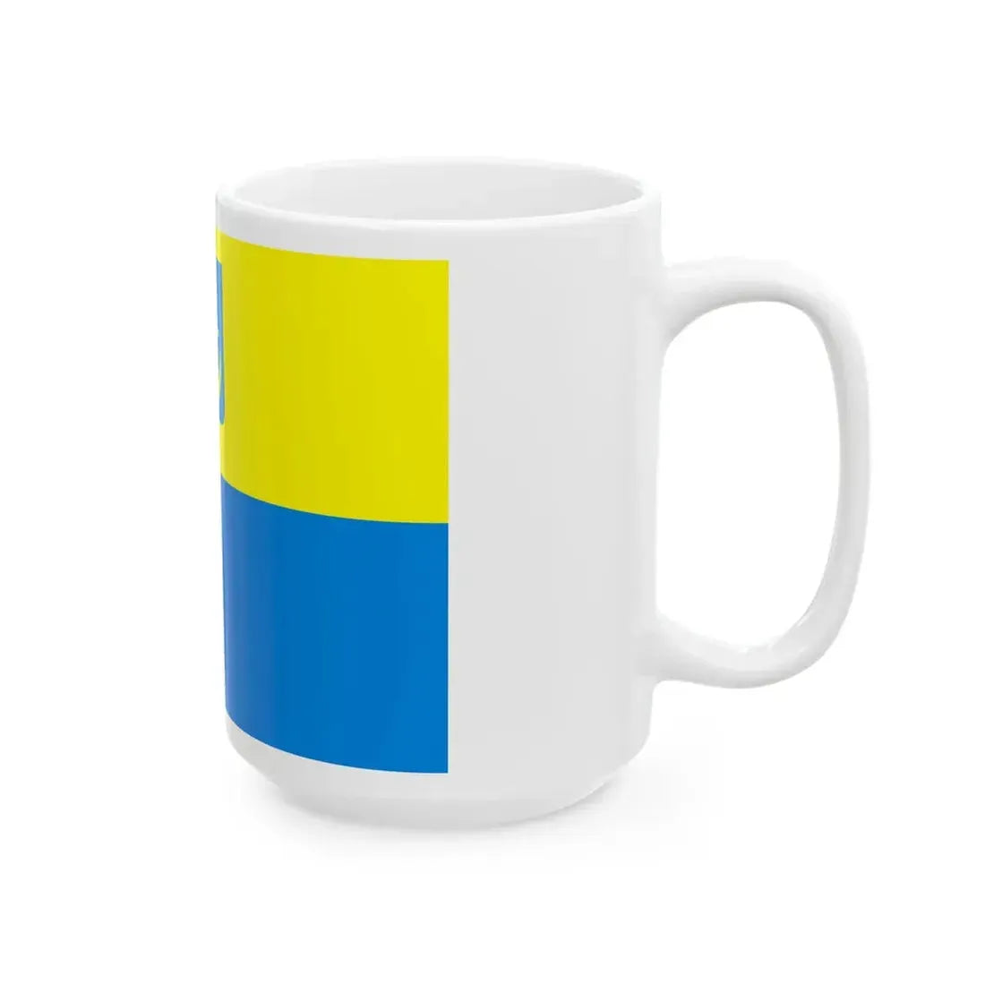 POL Minsk Mazowiecki flag (Poland) White Coffee Mug - Go Mug Yourself