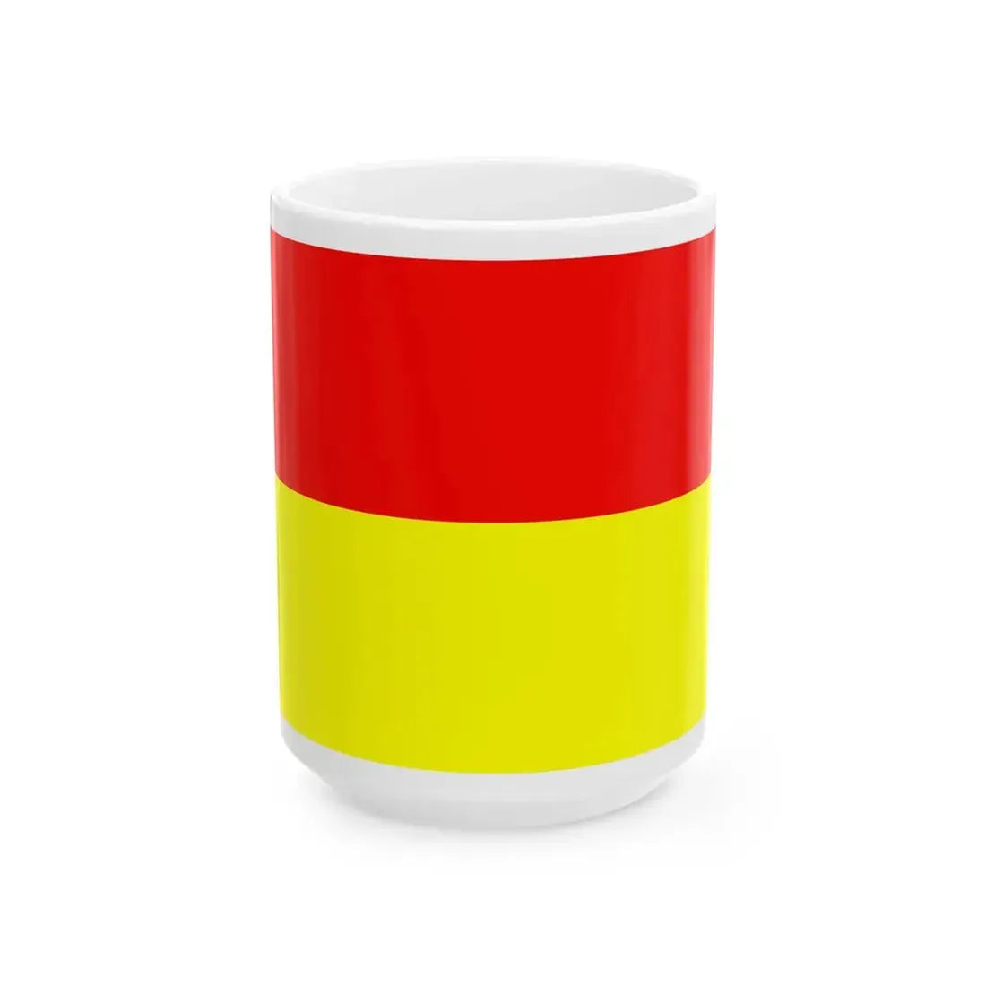 POL Monki flag (Poland) White Coffee Mug 15oz - Go Mug Yourself