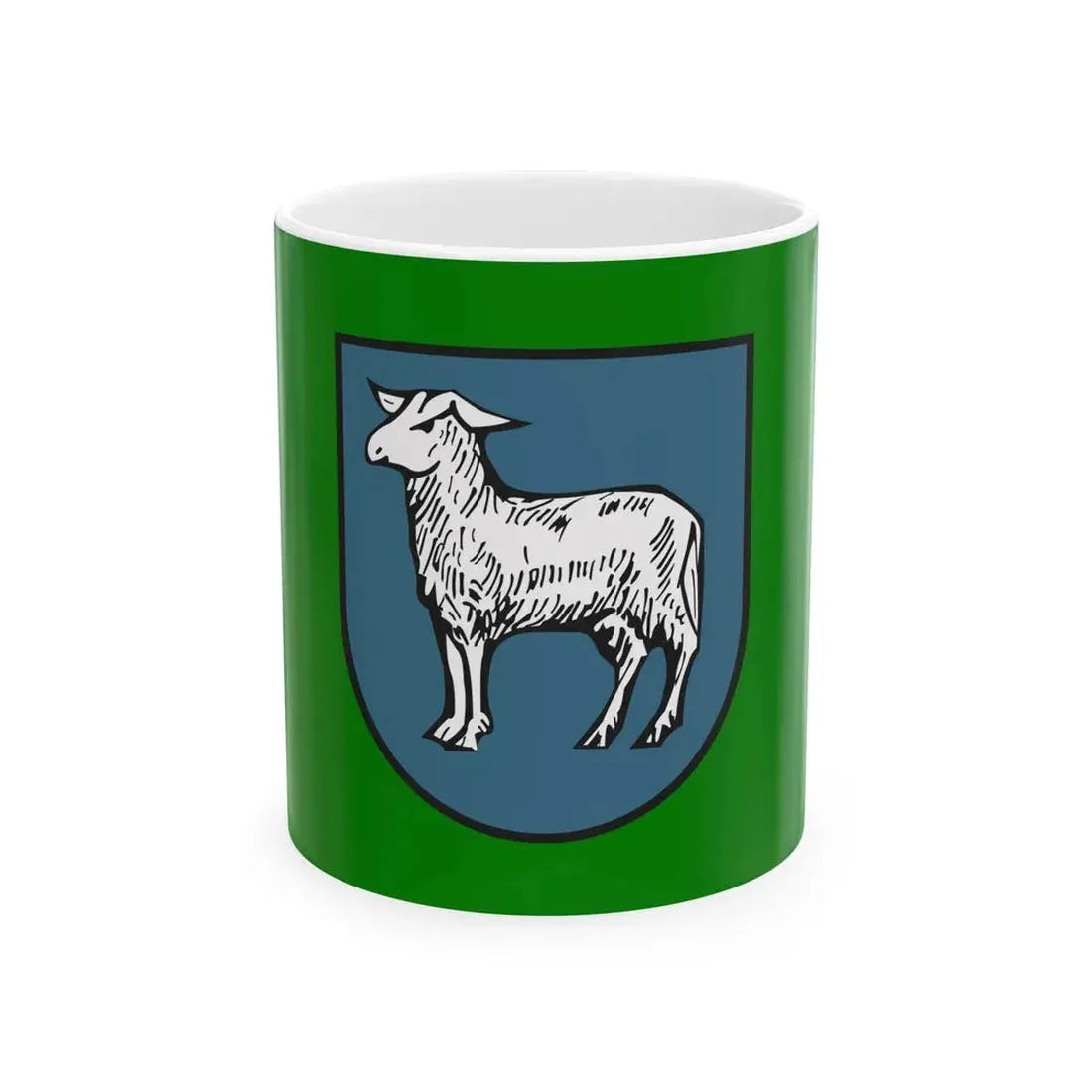 POL Mrocza flag (Poland) White Coffee Mug 11oz - Go Mug Yourself