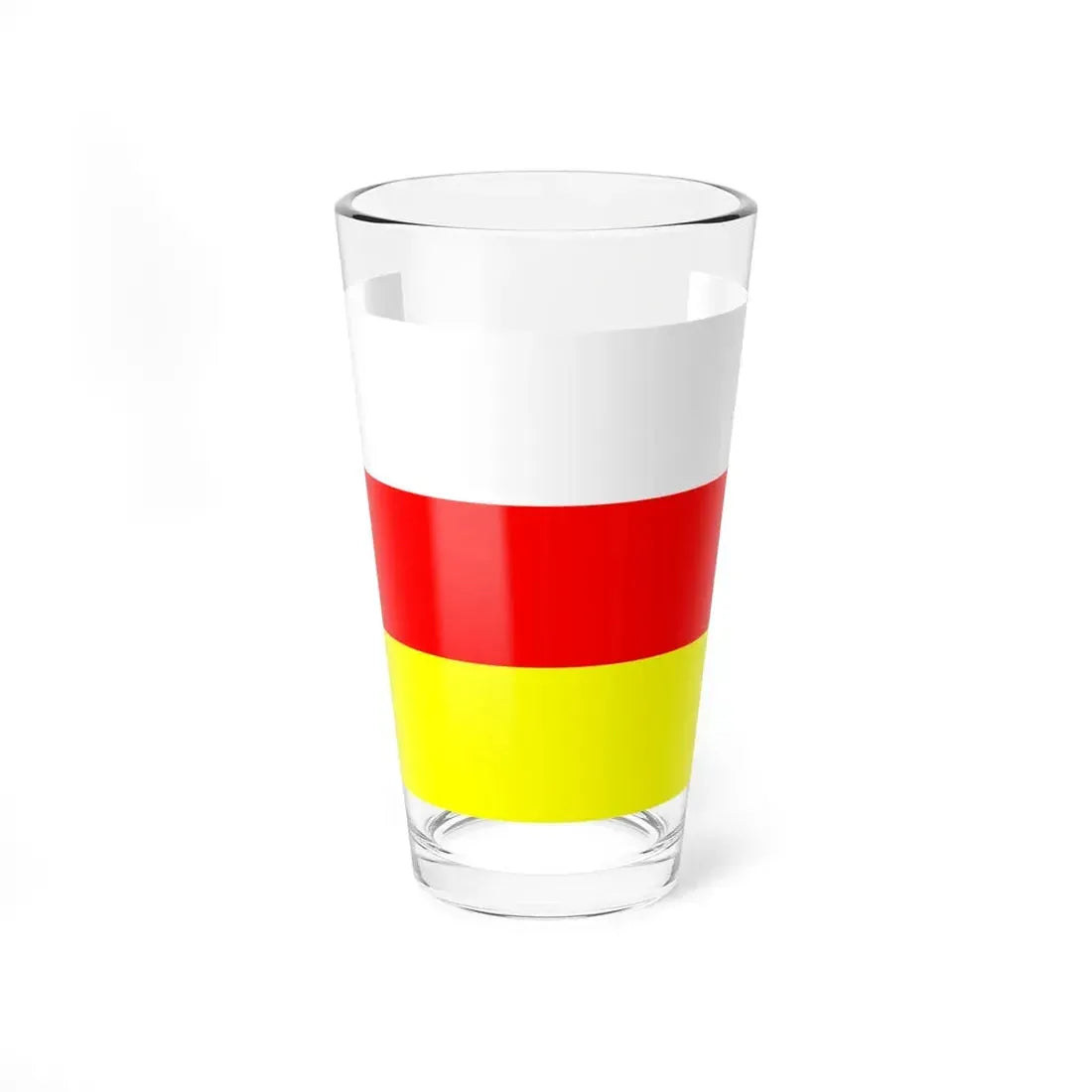 POL Ostrzeszow flag (Poland) Pint Glass 16oz 16oz - Go Mug Yourself