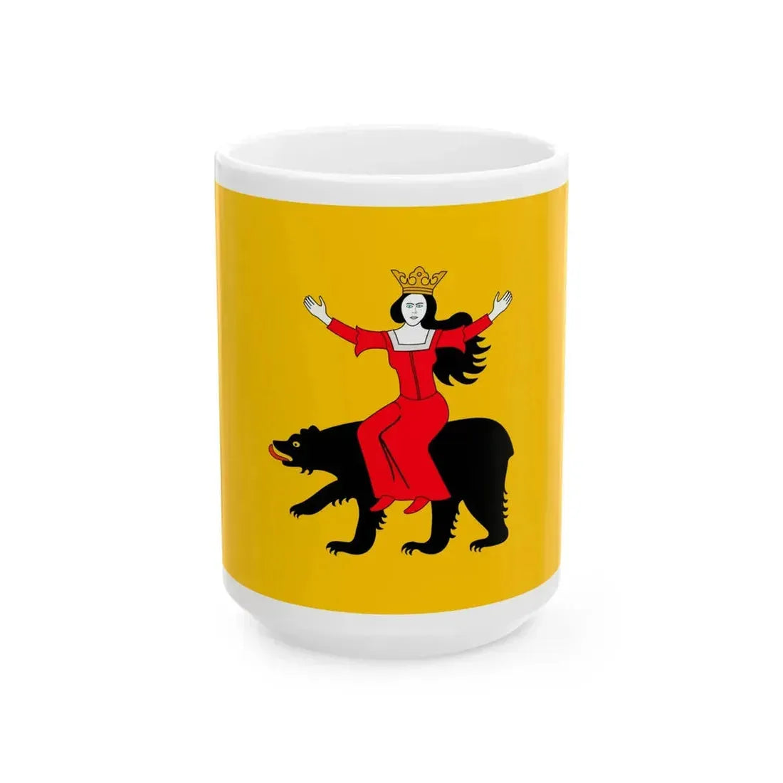 POL Ozarow flag (Poland) White Coffee Mug 15oz - Go Mug Yourself