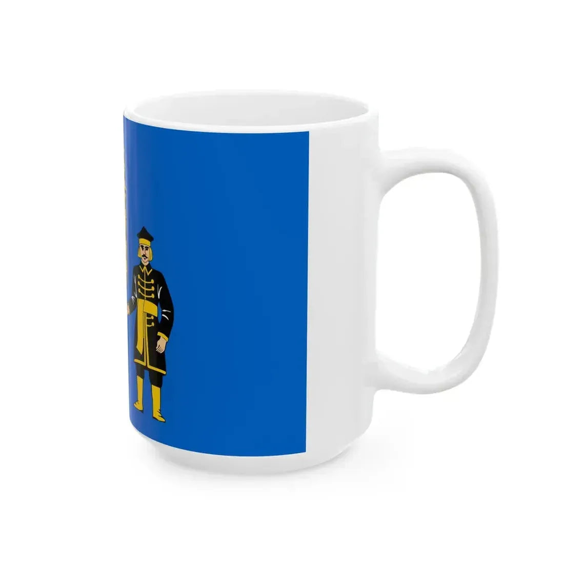 POL Piekary Slaskie flag 1 (Poland) White Coffee Mug - Go Mug Yourself