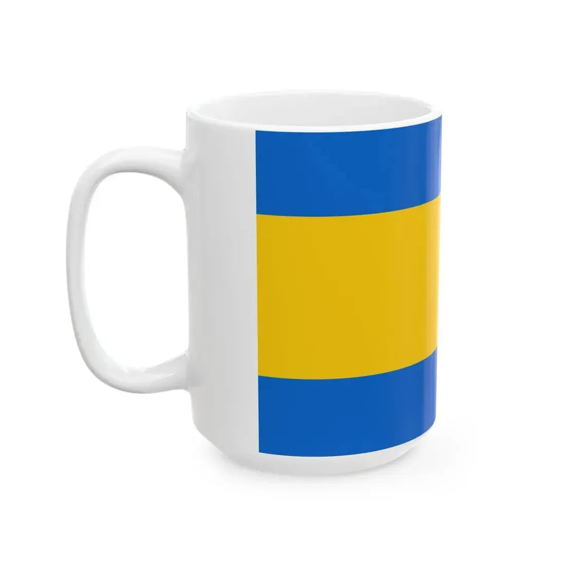 POL Piekary Slaskie flag (Poland) White Coffee Mug - Go Mug Yourself