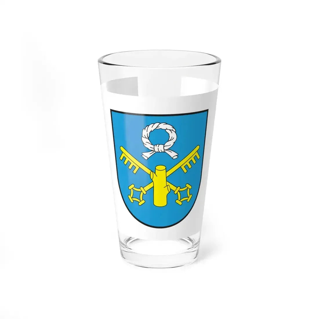 POL Pniewy flag (Poland) Pint Glass 16oz 16oz - Go Mug Yourself