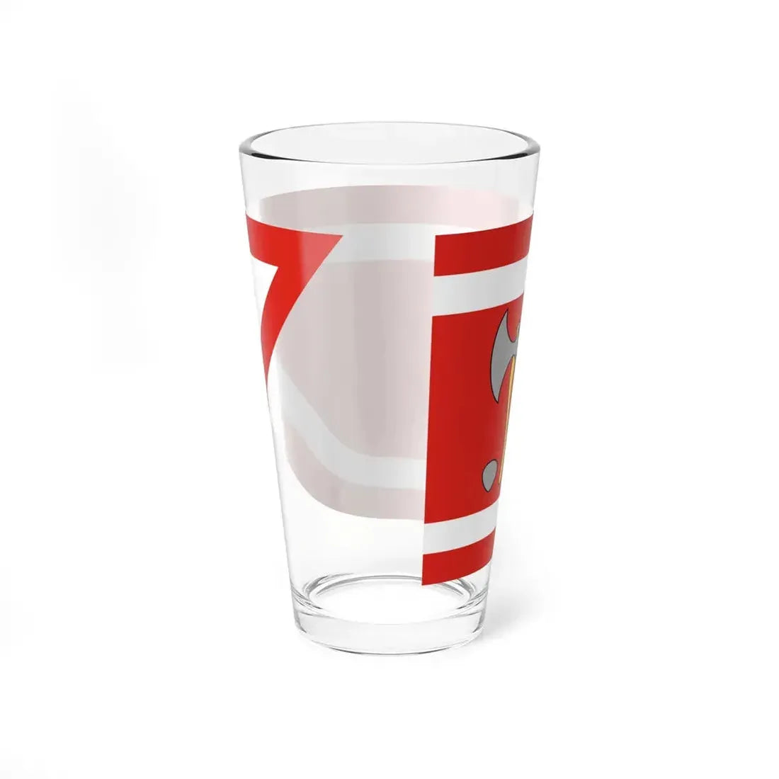 POL powiat bartoszycki flag (Poland) Pint Glass 16oz - Go Mug Yourself