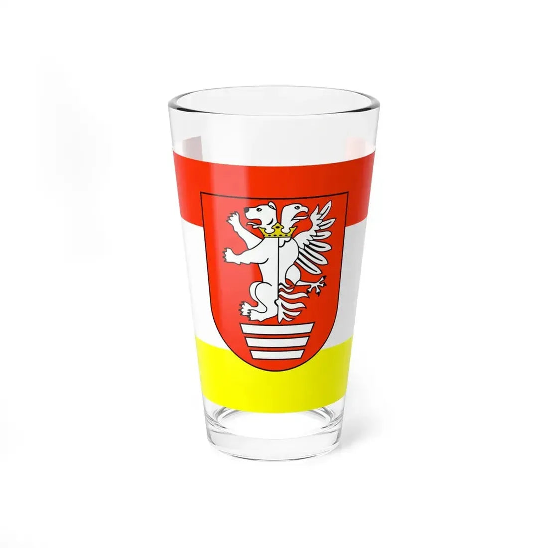 POL powiat biłgorajski flag (Poland) Pint Glass 16oz 16oz - Go Mug Yourself