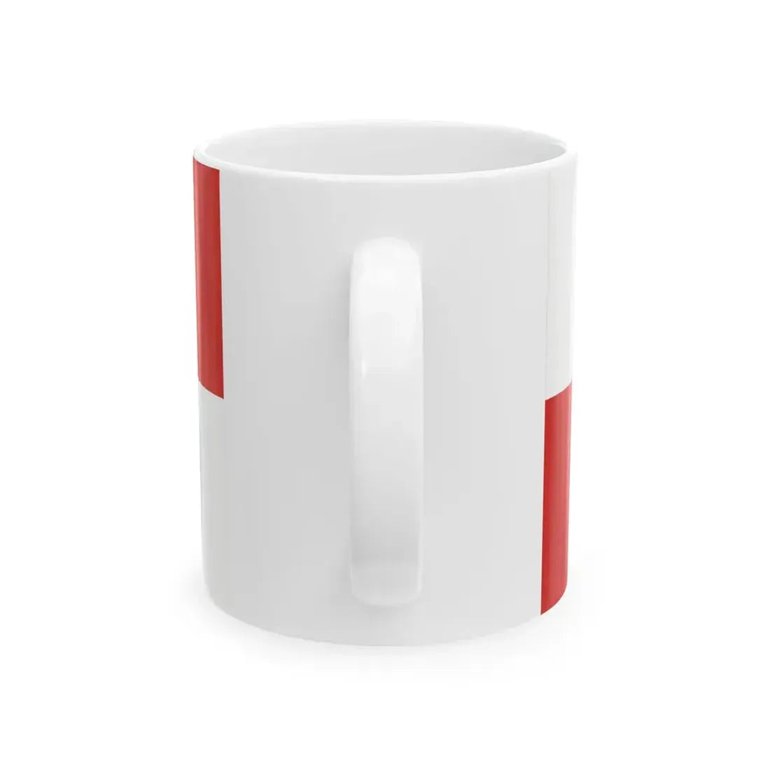 POL powiat brzeski opolski flag (Poland) White Coffee Mug - Go Mug Yourself