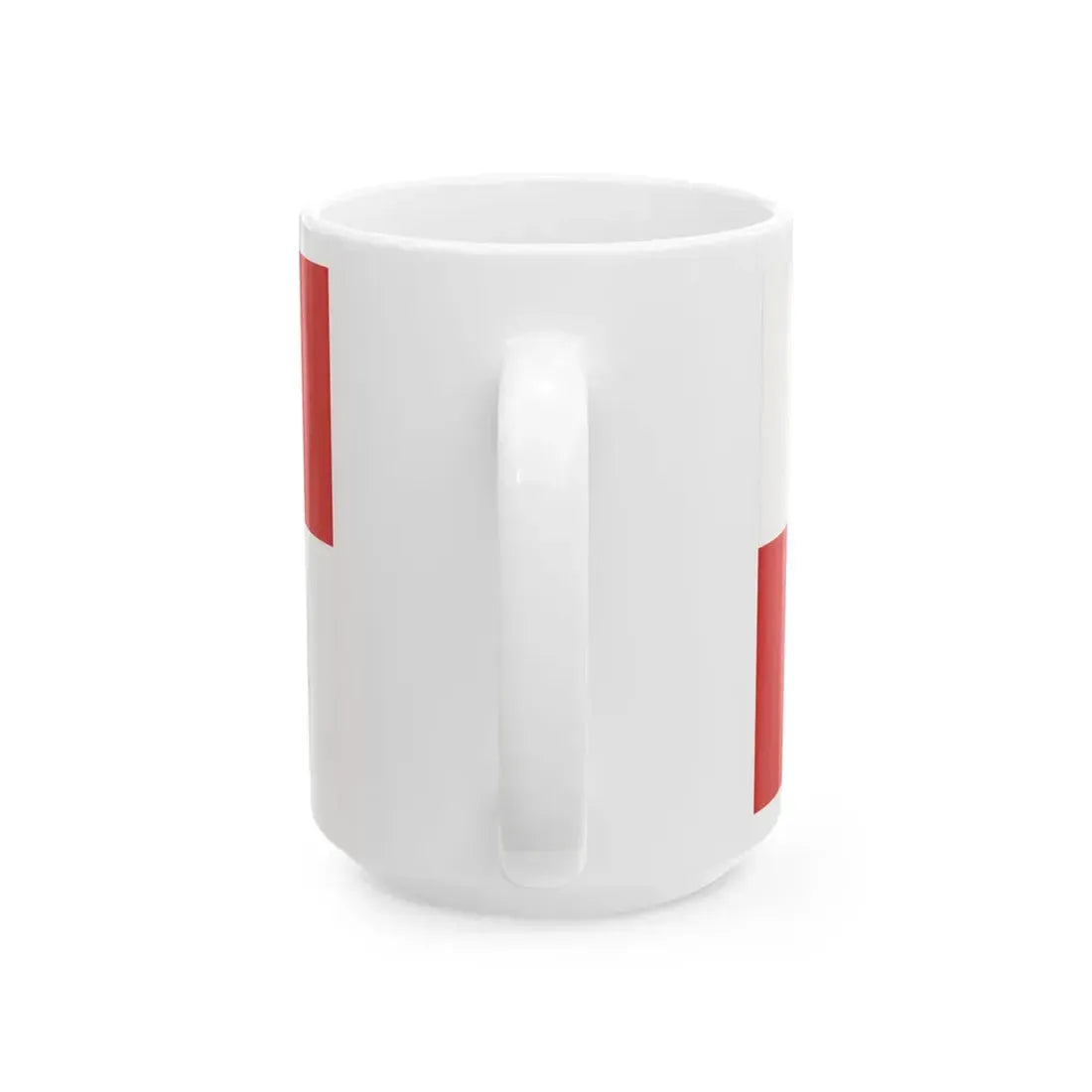 POL powiat brzeski opolski flag (Poland) White Coffee Mug - Go Mug Yourself