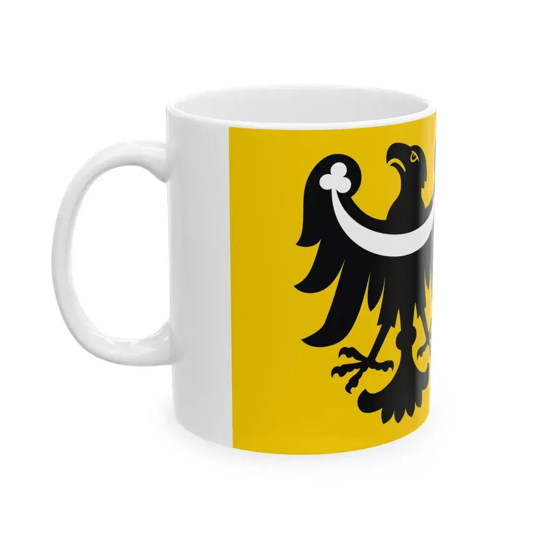 POL powiat brzeski wojewodztwo opolskie flag (Poland) White Coffee Mug - Go Mug Yourself