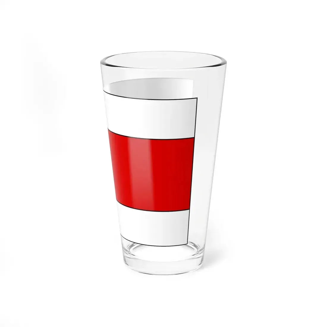 POL powiat brzezinski flag (Poland) Pint Glass 16oz - Go Mug Yourself