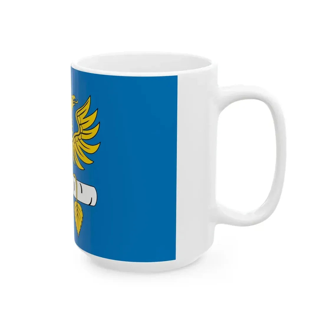 POL powiat brzozowski flag (Poland) White Coffee Mug - Go Mug Yourself