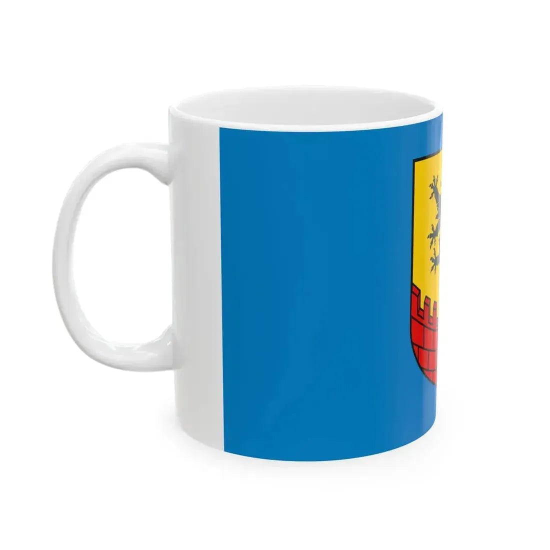 POL powiat bydgoski flag alt (Poland) White Coffee Mug - Go Mug Yourself