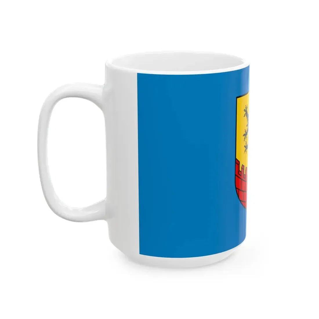 POL powiat bydgoski flag alt (Poland) White Coffee Mug - Go Mug Yourself