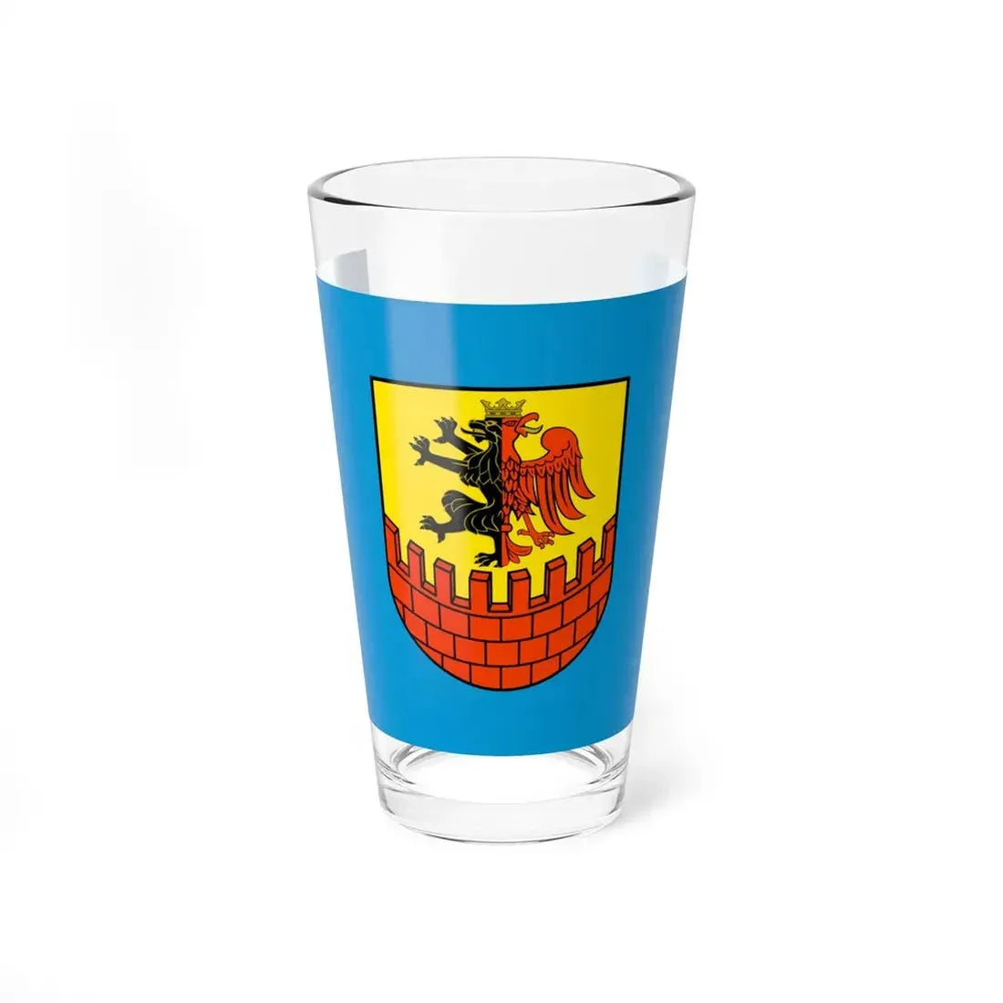 POL powiat bydgoski flag (Poland) Pint Glass 16oz 16oz - Go Mug Yourself