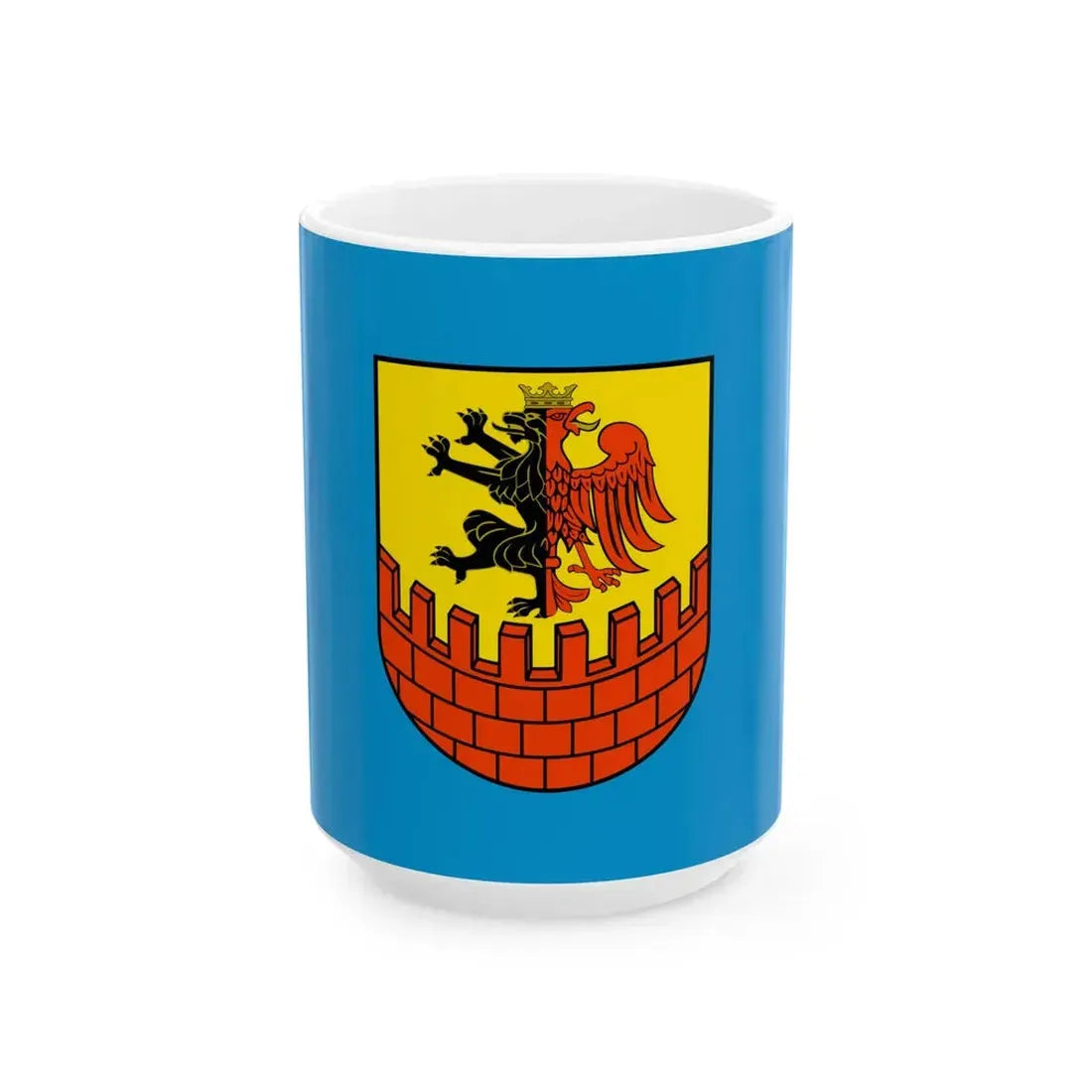 POL powiat bydgoski flag (Poland) White Coffee Mug 15oz - Go Mug Yourself