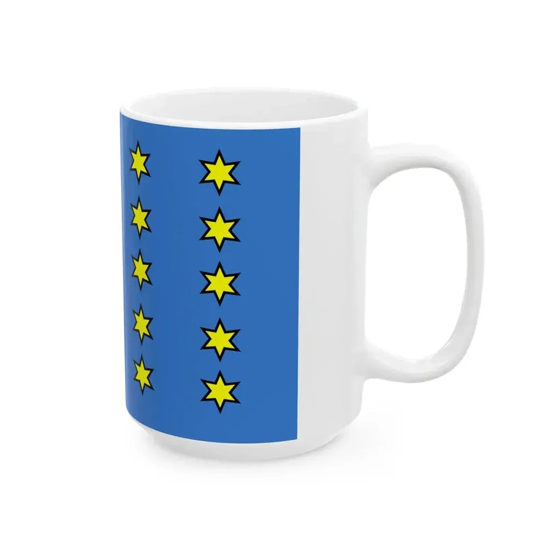 POL powiat bytowski flag (Poland) White Coffee Mug - Go Mug Yourself