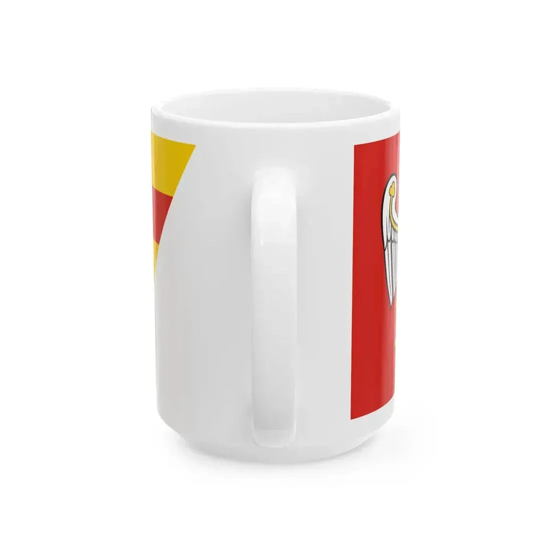 POL powiat chodzieski flag (Poland) White Coffee Mug - Go Mug Yourself