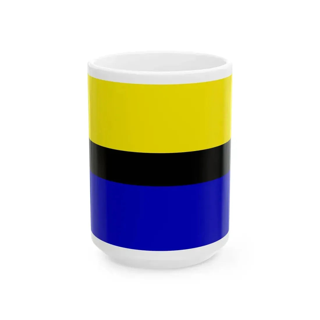 POL powiat chojnicki flag (Poland) White Coffee Mug 15oz - Go Mug Yourself