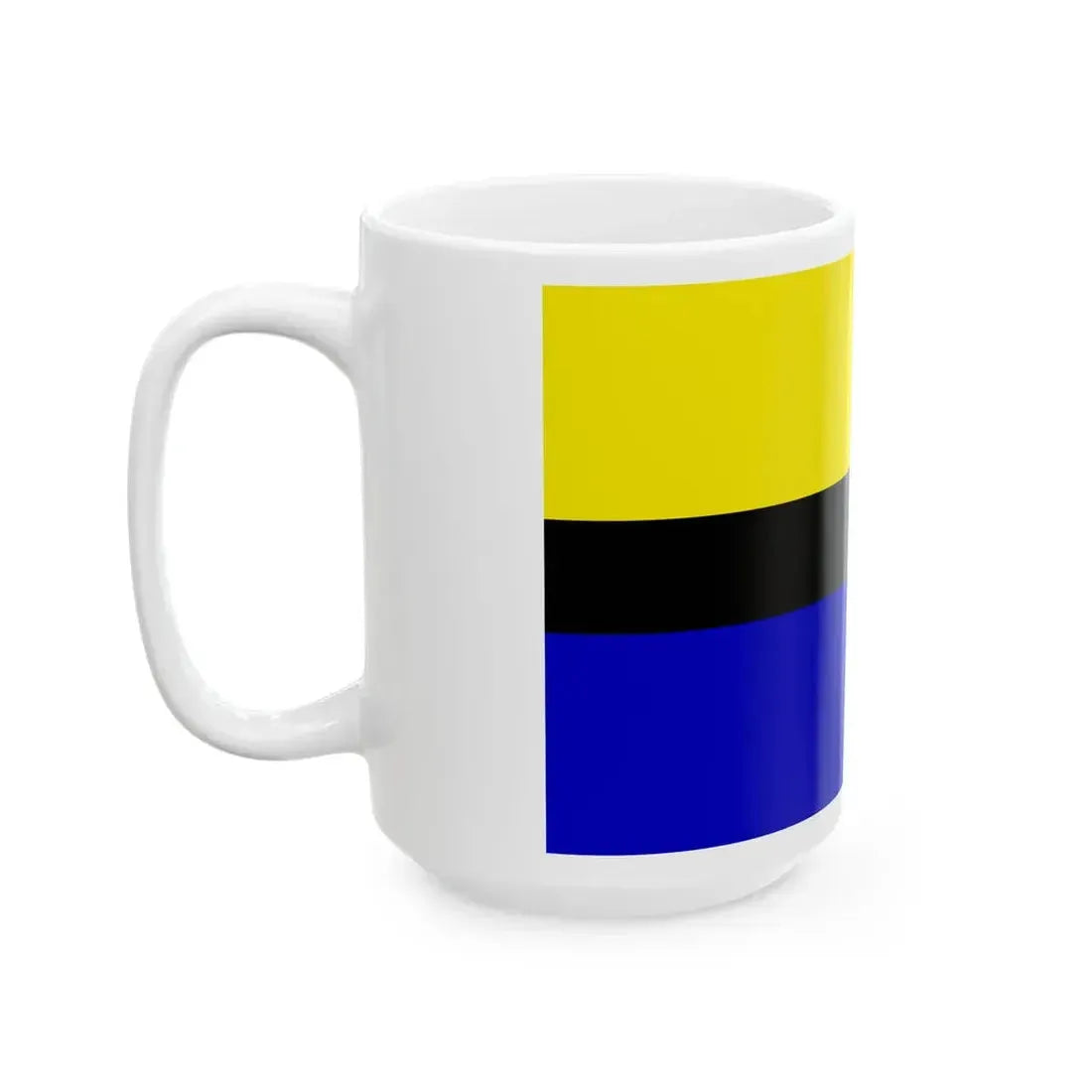 POL powiat chojnicki flag (Poland) White Coffee Mug - Go Mug Yourself