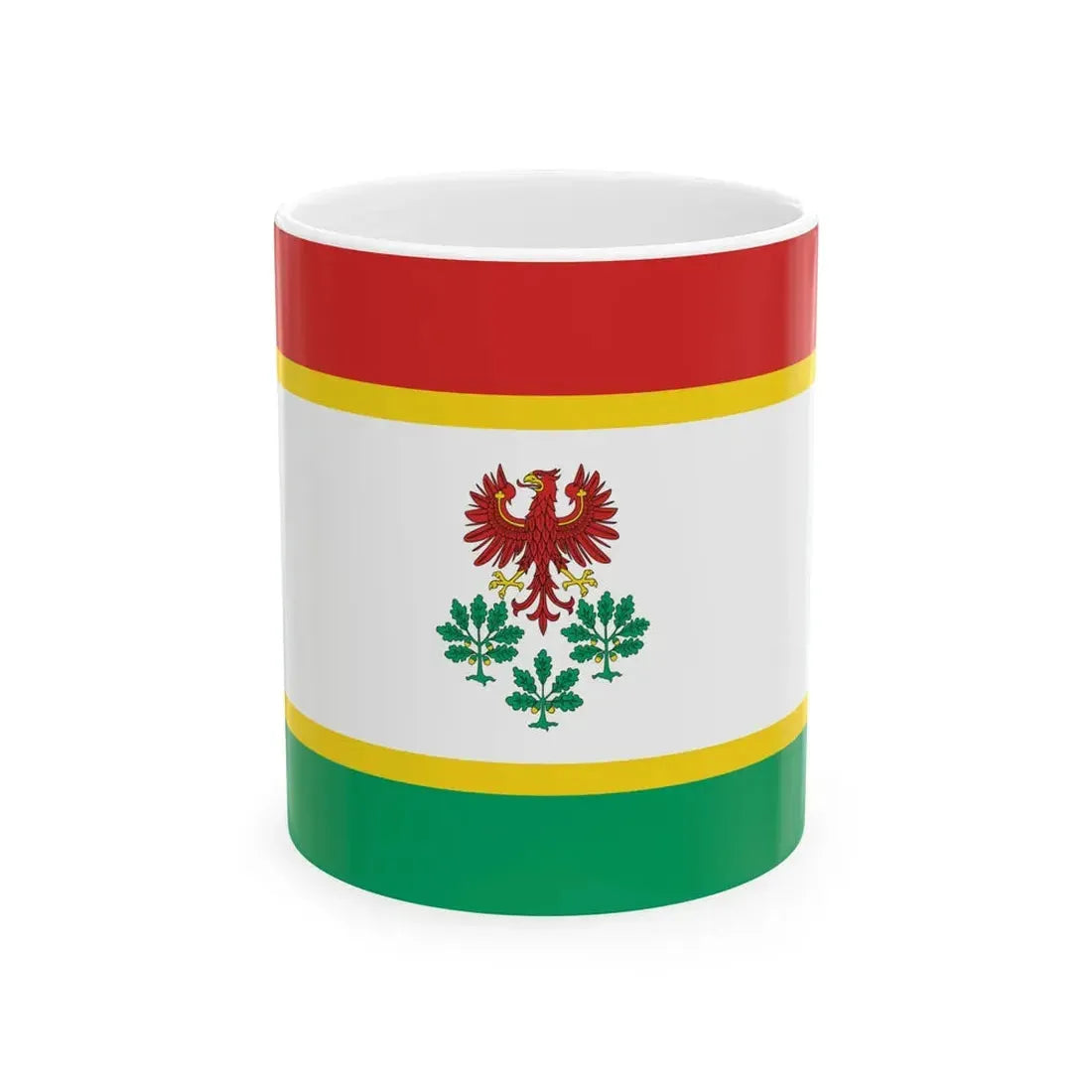 POL powiat choszczenski flag (Poland) White Coffee Mug 11oz - Go Mug Yourself