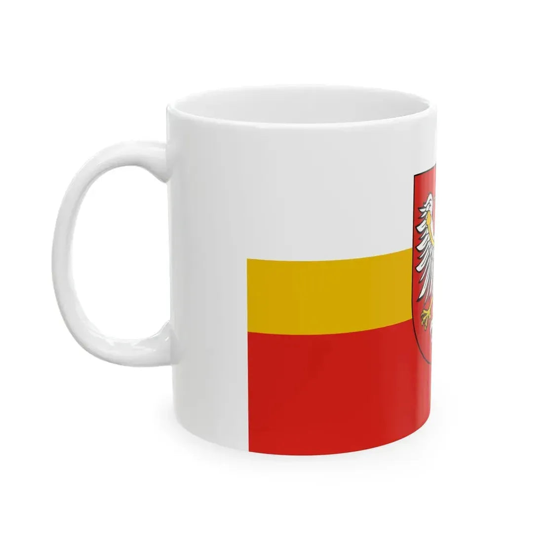 POL powiat chrzanowski flag (Poland) White Coffee Mug - Go Mug Yourself