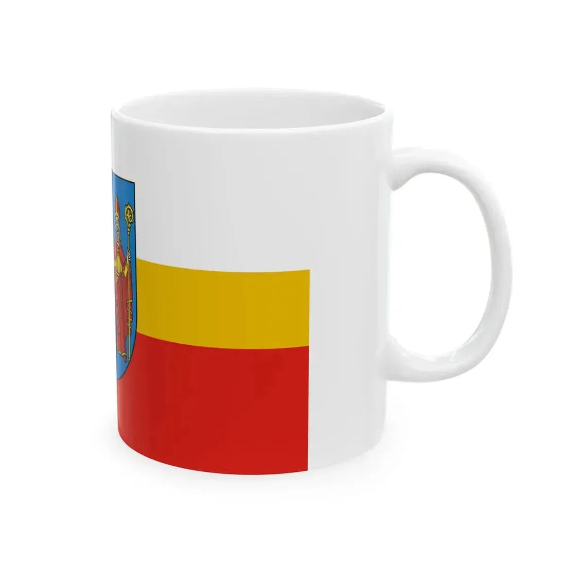 POL powiat chrzanowski flag (Poland) White Coffee Mug - Go Mug Yourself