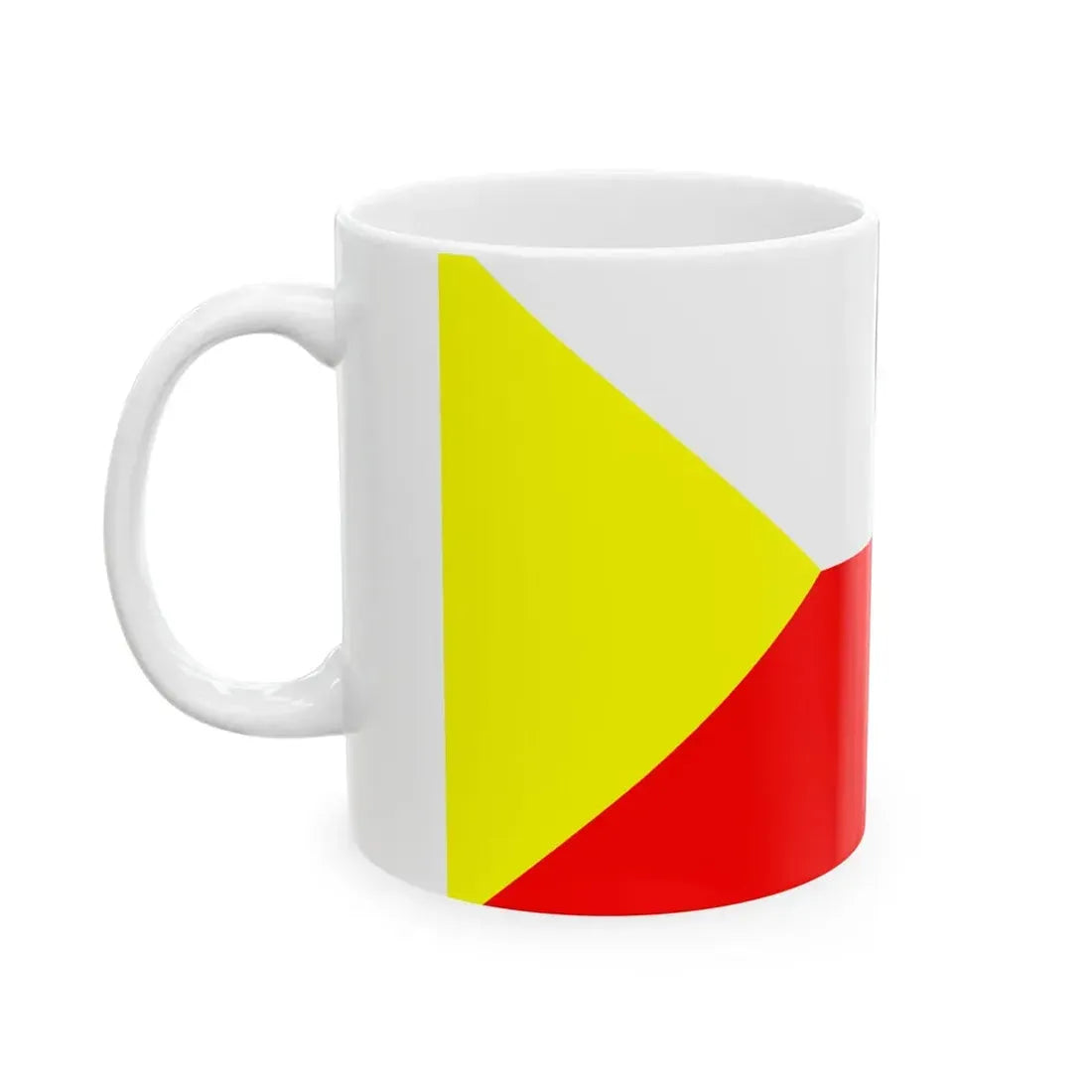 POL powiat czestochowski flag alt (Poland) White Coffee Mug - Go Mug Yourself