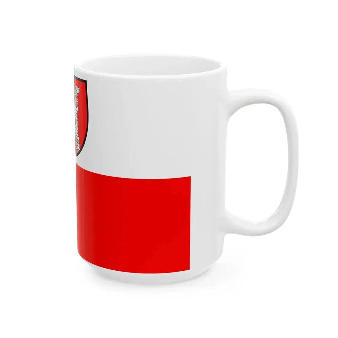 POL powiat czestochowski flag alt (Poland) White Coffee Mug - Go Mug Yourself