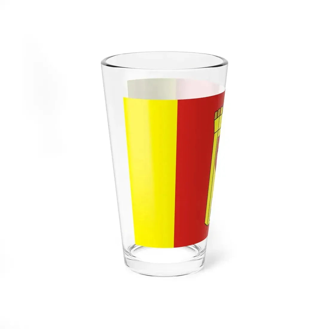 POL powiat człuchowski flag (Poland) Pint Glass 16oz - Go Mug Yourself