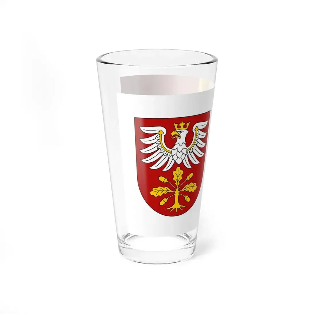 POL powiat dabrowski flag (Poland) Pint Glass 16oz - Go Mug Yourself