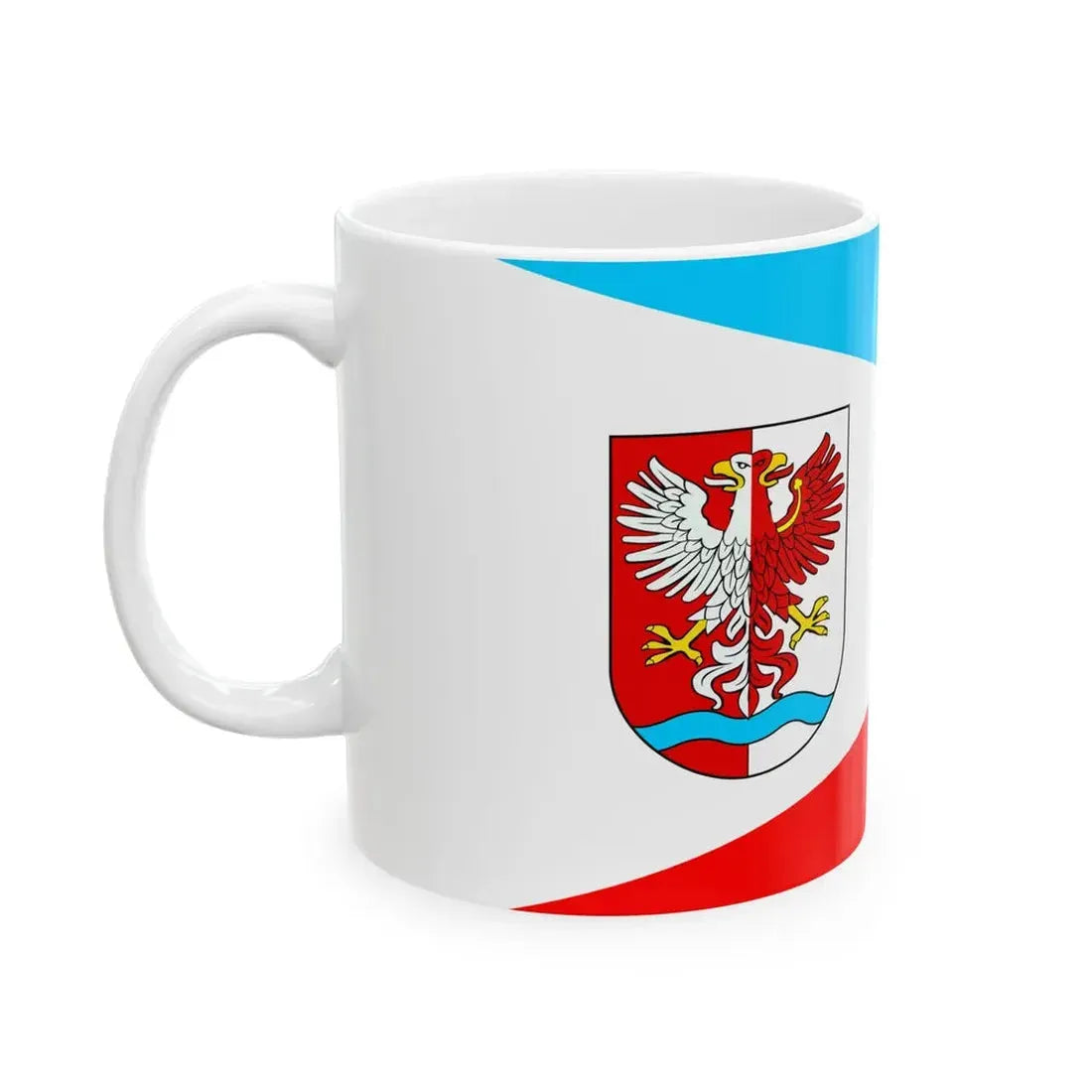 POL powiat drawski flag (Poland) White Coffee Mug - Go Mug Yourself