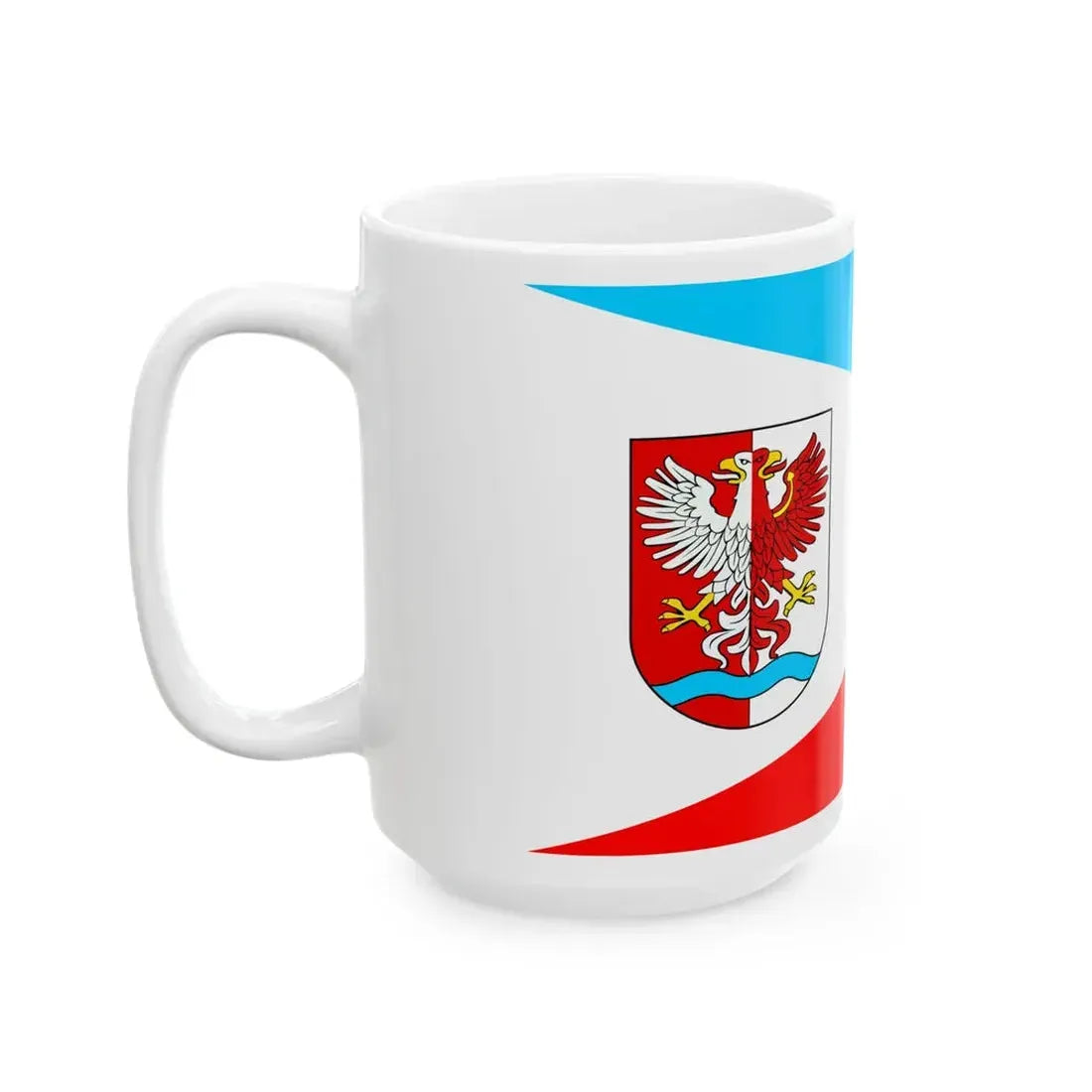 POL powiat drawski flag (Poland) White Coffee Mug - Go Mug Yourself