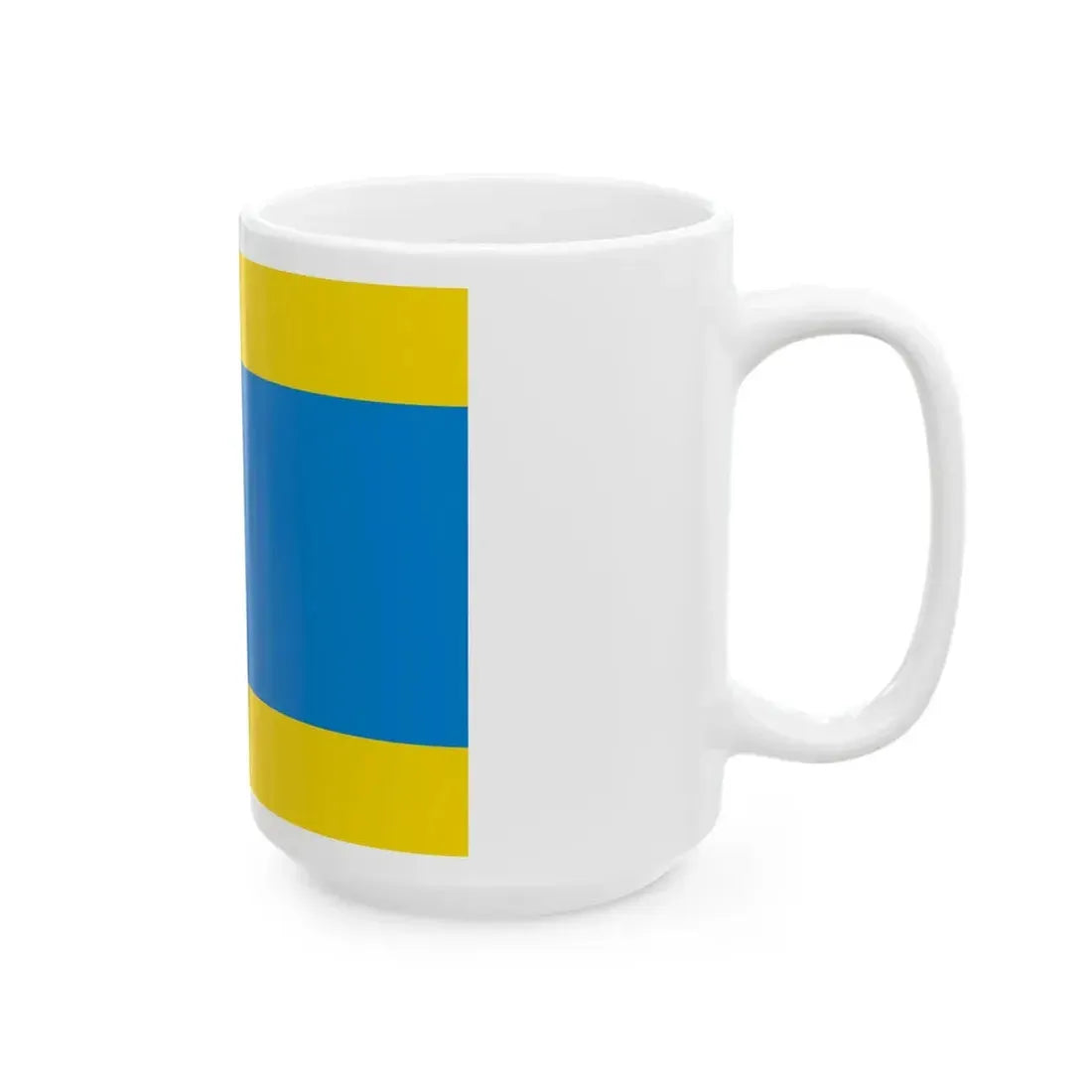 POL powiat dzierzoniowski flag (Poland) White Coffee Mug - Go Mug Yourself