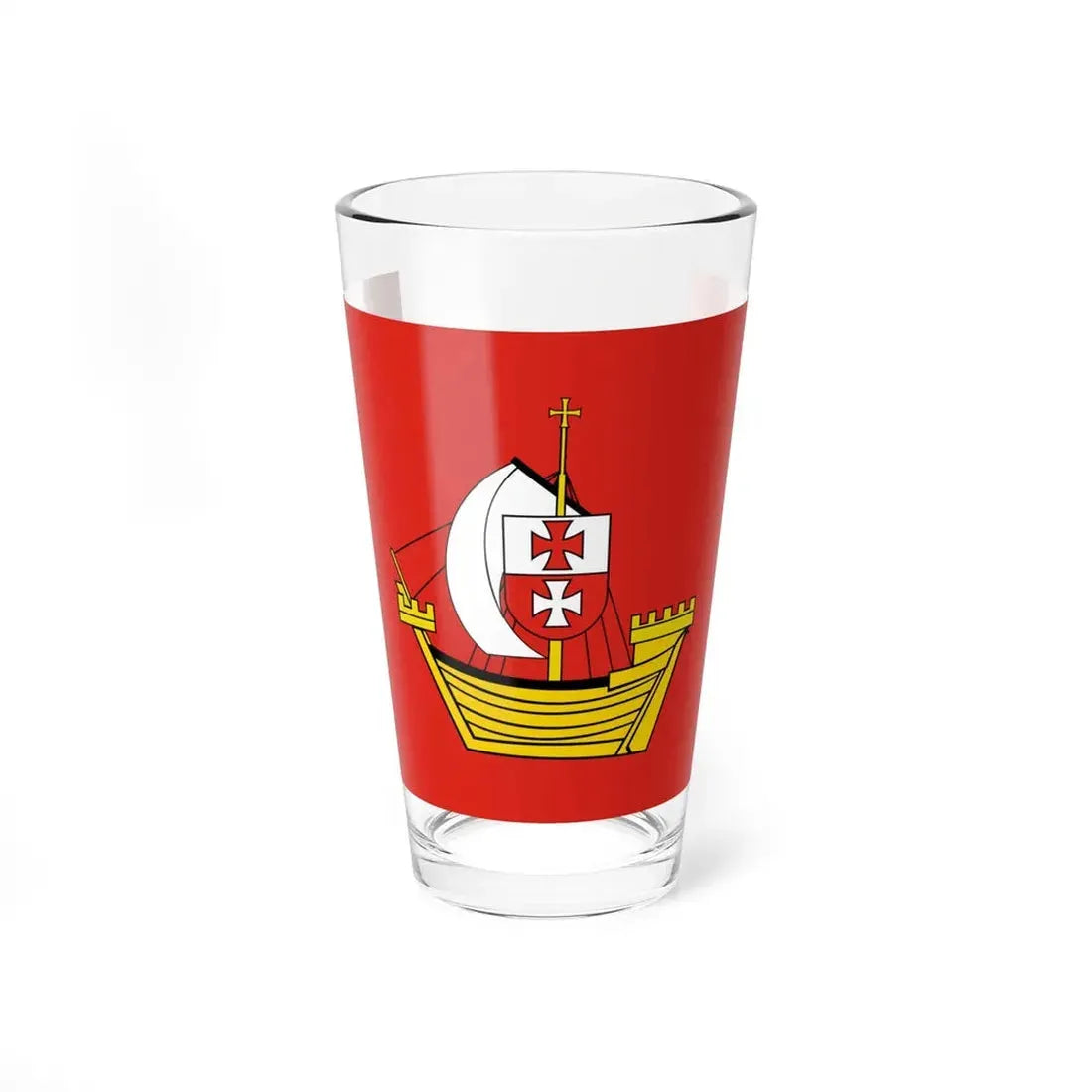 POL powiat elblaski flag (Poland) Pint Glass 16oz 16oz - Go Mug Yourself