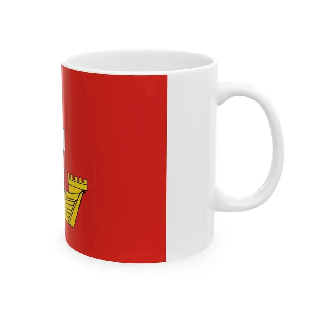 POL powiat elblaski flag (Poland) White Coffee Mug - Go Mug Yourself