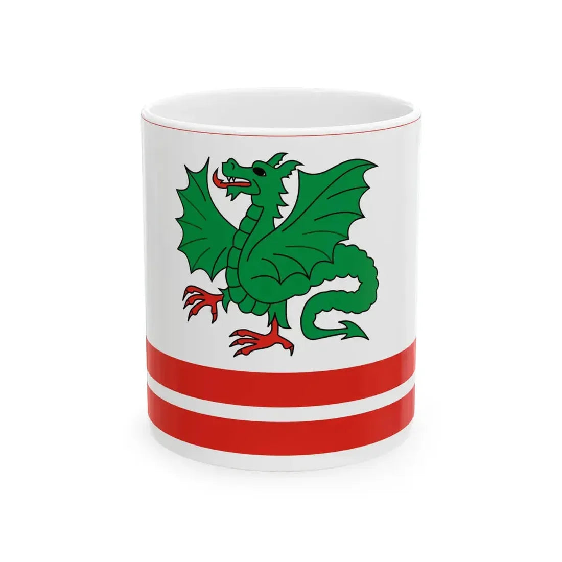 POL powiat garwolinski flag (Poland) White Coffee Mug 11oz - Go Mug Yourself