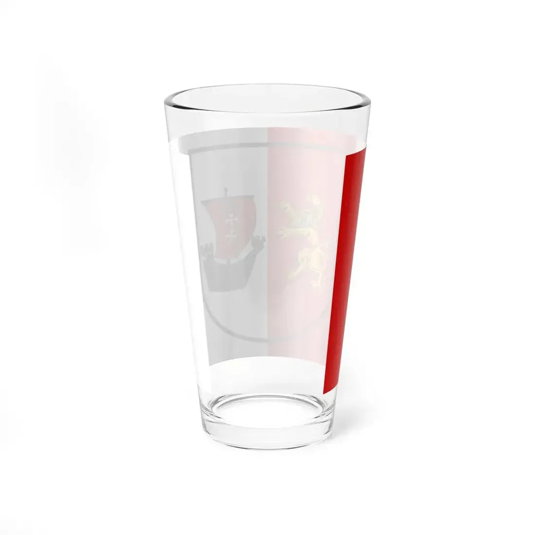 POL powiat gdanski flag (Poland) Pint Glass 16oz - Go Mug Yourself