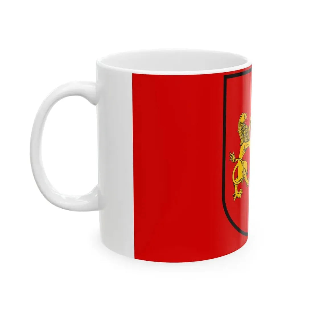 POL powiat gdanski flag (Poland) White Coffee Mug - Go Mug Yourself