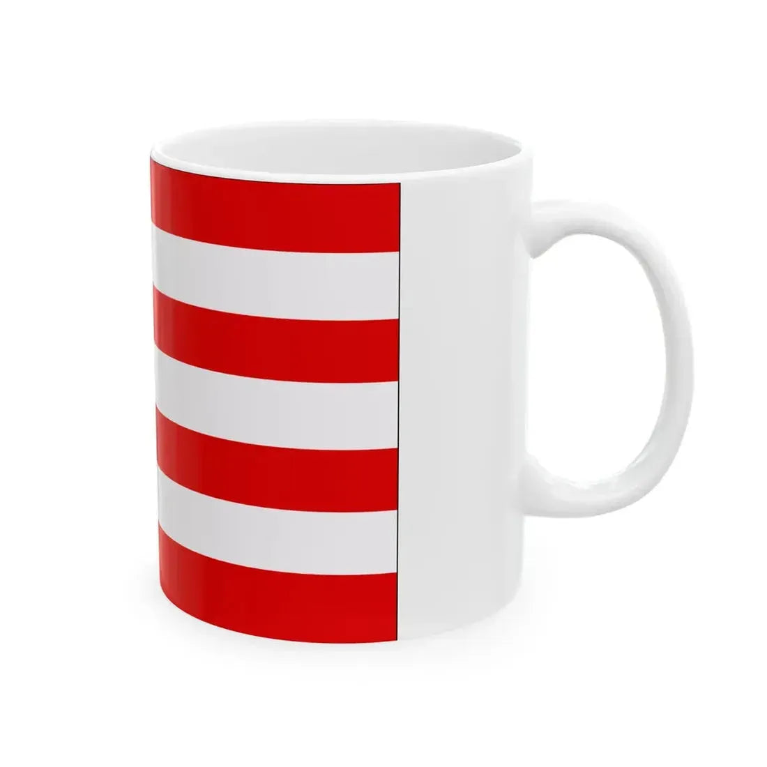 POL powiat gnieznienski flag (Poland) White Coffee Mug - Go Mug Yourself